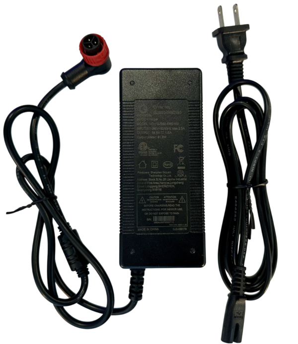 Cargador 54V para Vsett 8 / Vsett 8Apex  / Vsett 9Apex / Mukuta 8/8+/9/9+ (SEGUNDA GENERACION)