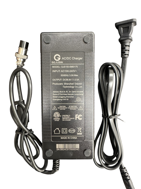 cargador patineta 52V