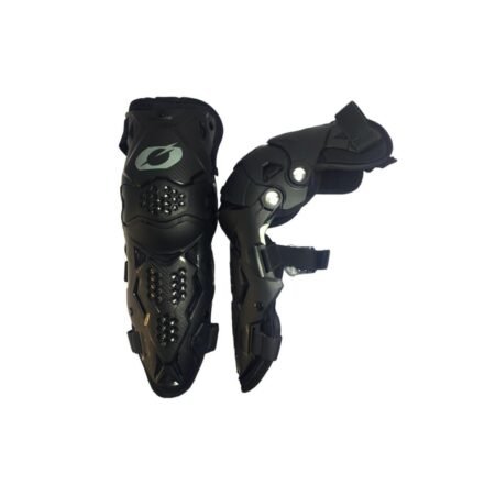 Rodillera ortopédica de compresión ajustable en color negro, con tiras de velcro y acolchado interior para soporte y confort, disponible en el almacén Yeaah